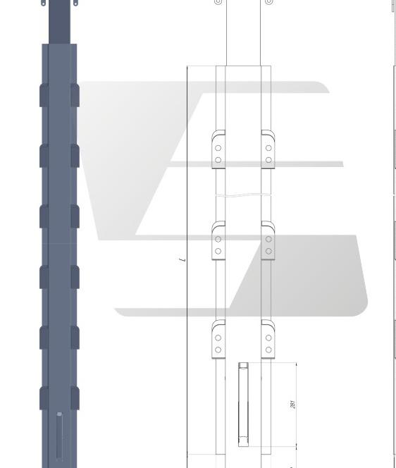 Quick rack for airborne and car tent with original locking mechanism