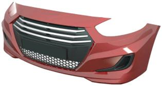 Exterior parts (bumpers, fenders, hoods, laths, khungi, aerodynamic fairings)