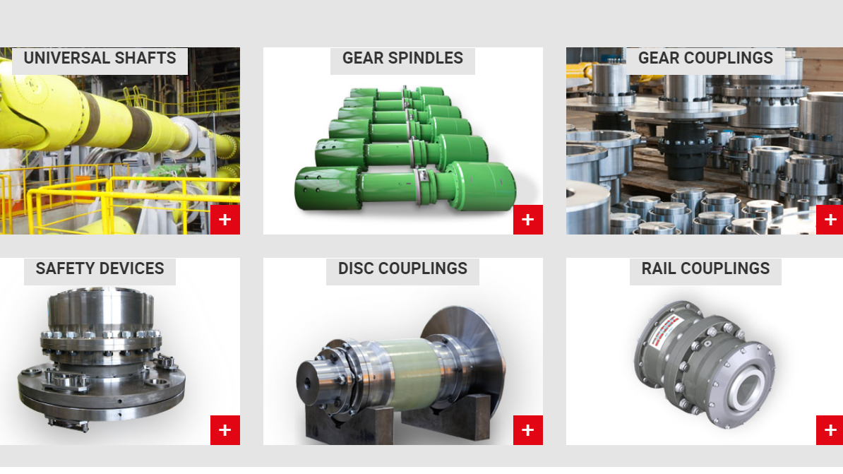 GEAR COUPLINGS, MILL SPINDLES, UNIVERSAL SHAFTS