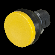 mushroom push button with sillicon bellows - 22mm