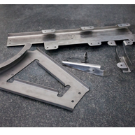 Parts production of titanium sheets, light and special alloys